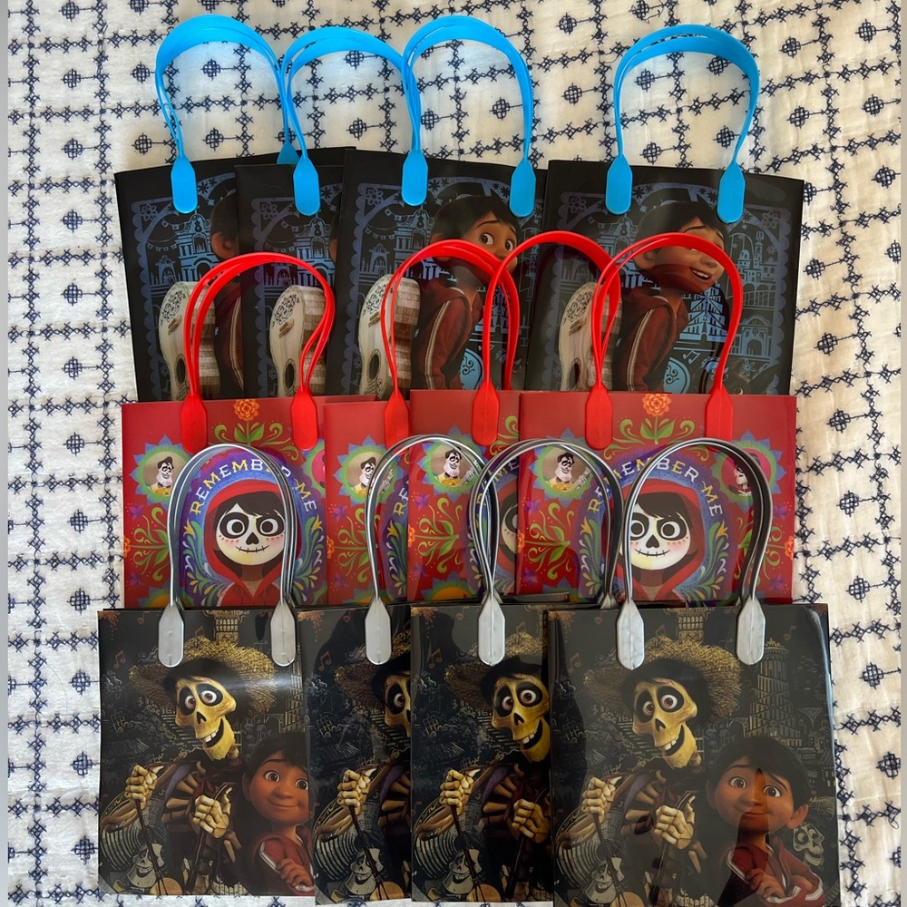12 Colorful Day Of The Death Coco Gift Bags Set
